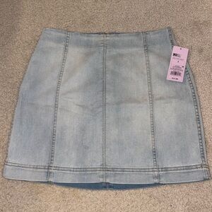 Denim mini skirt
